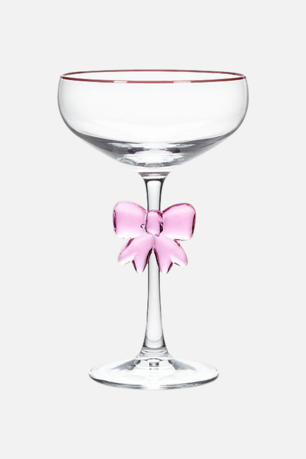 Abbott Pink Bow Coupe Set of 4