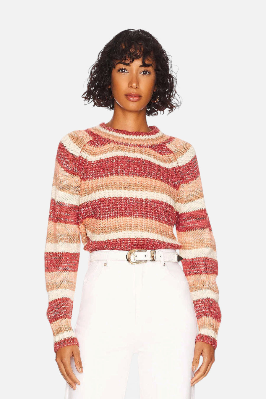 Abigail Stripe Jumper/Sweater- Multi – front view