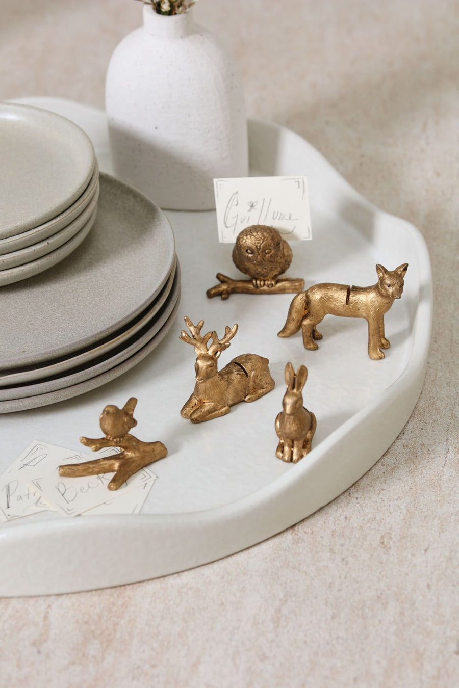 Accent Decor Enchanted Critter Name Card Holder – back view