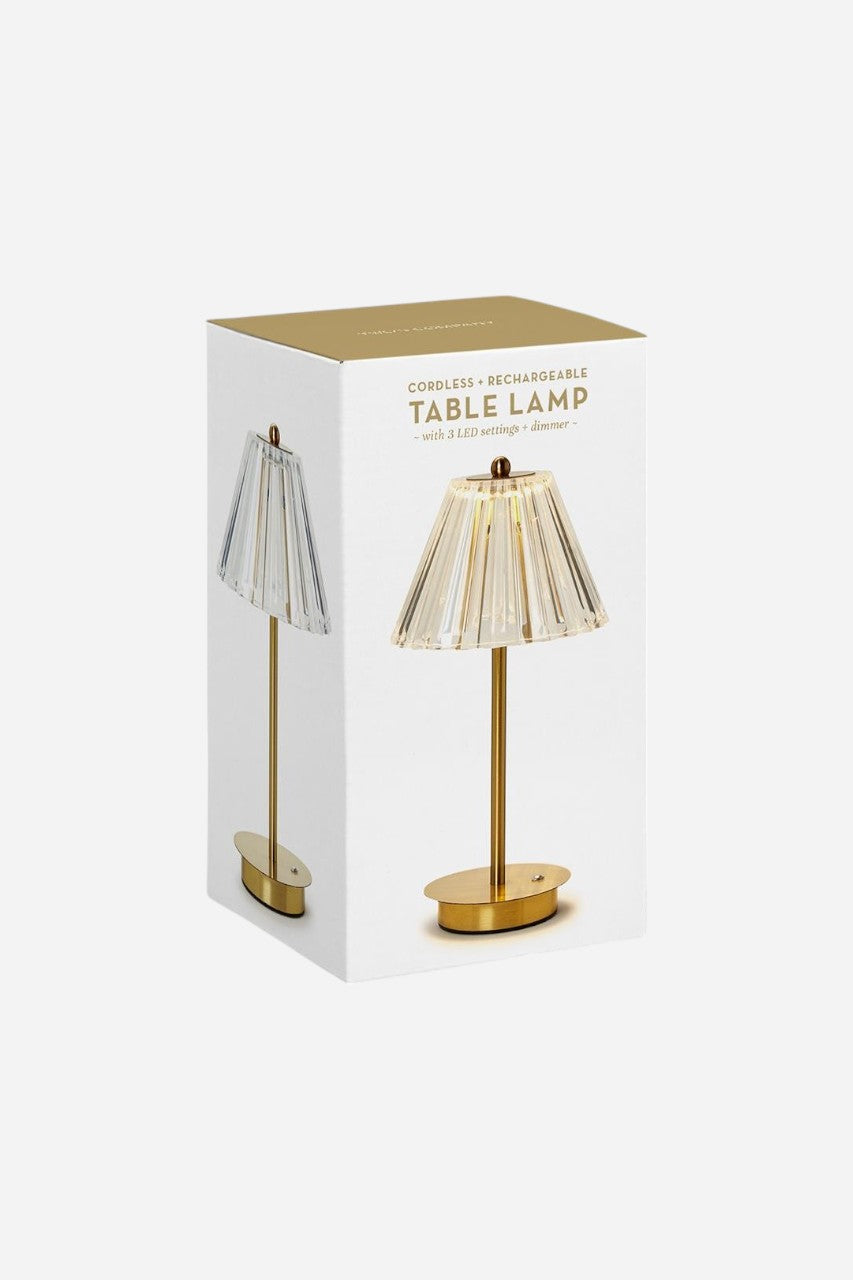 Acrylic Shade LED Table Lamp – back view