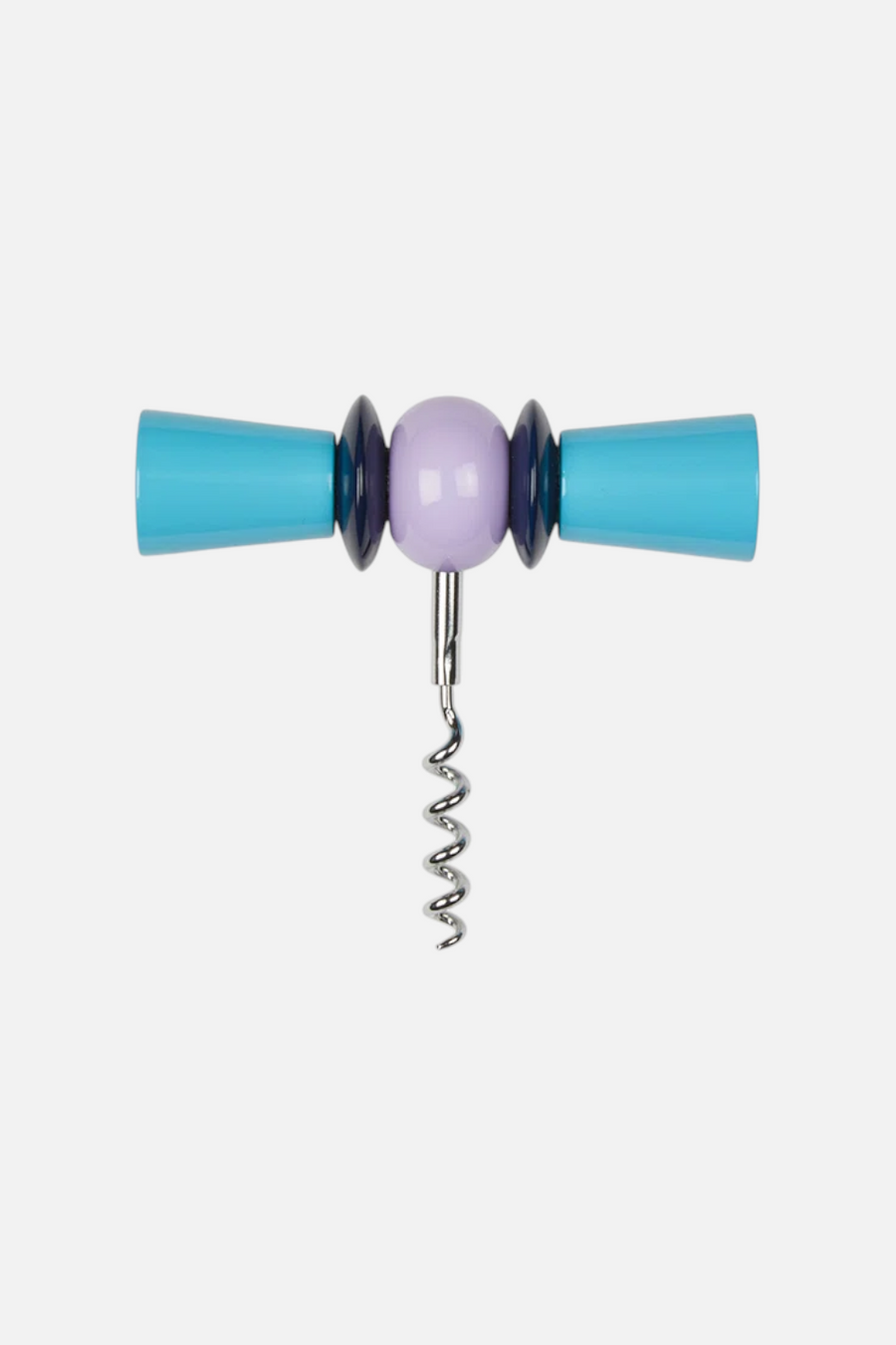 Addison Ross Corkscrew in Aqua and Lilac – back view