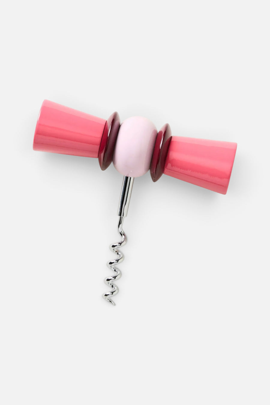 Addison Ross Corkscrew in Pink and Cherry – front view