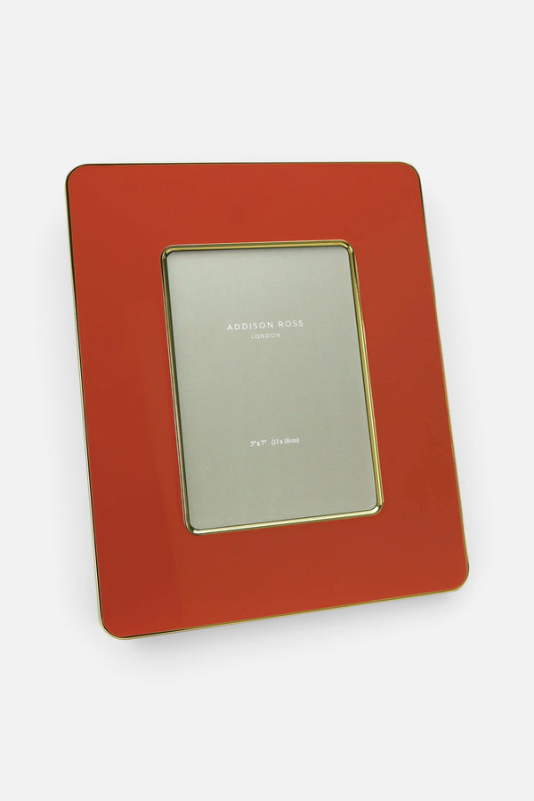 Addison Ross Orange & Gold Enamel Studio Photo Frame