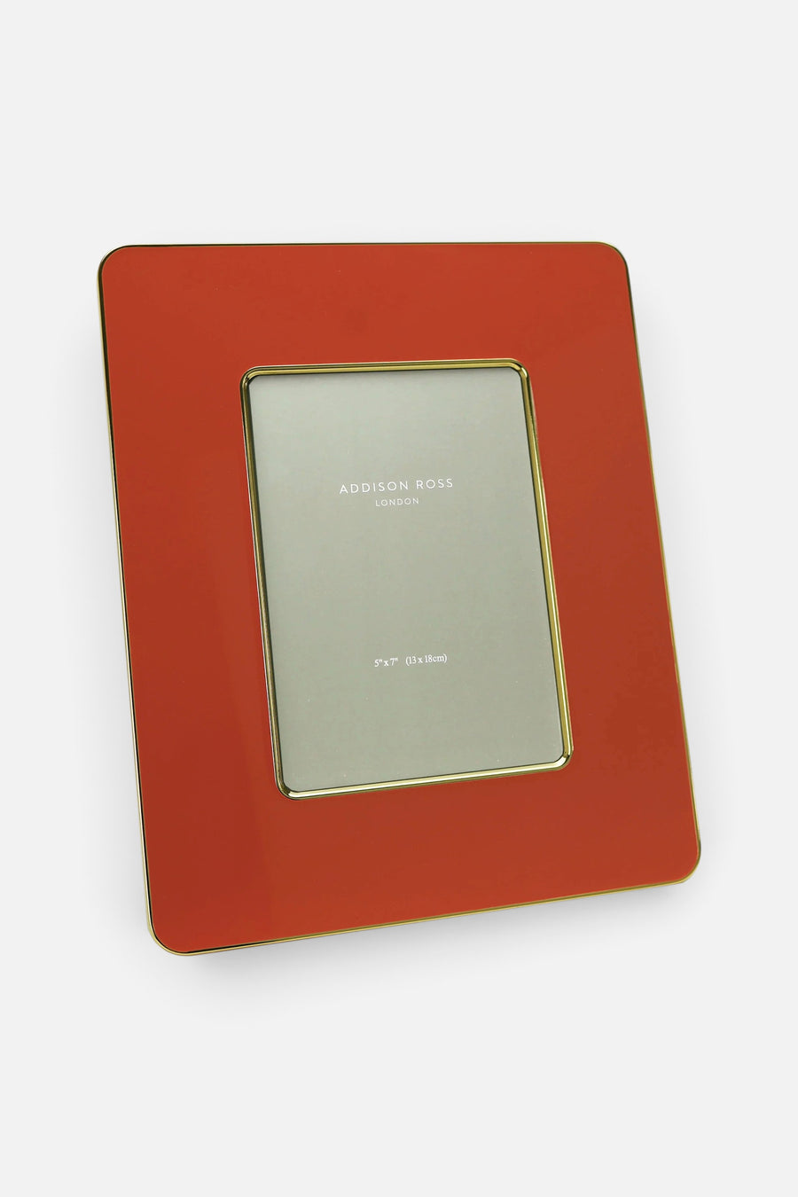 Addison Ross Orange & Gold Enamel Studio Photo Frame – front view