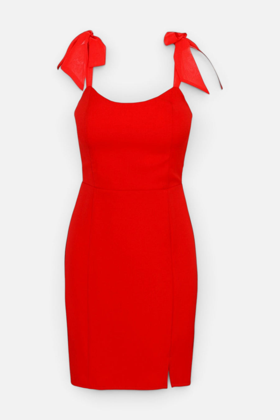 Adelyn Rae Gia Ribbon Strap Mini Dress in Red – alternate
