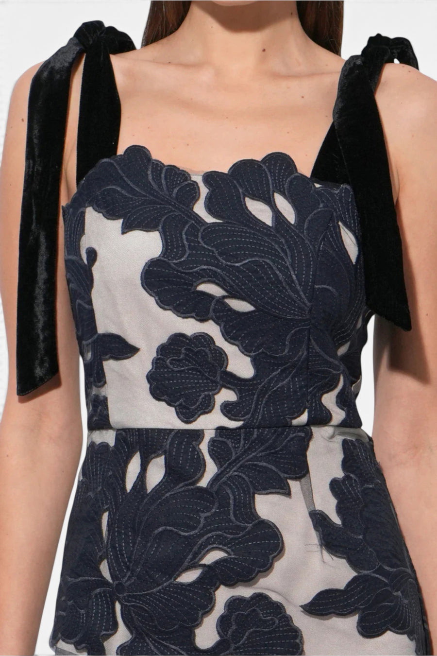 Adelyn Rae Juniper Midi Dress in Navy – back view
