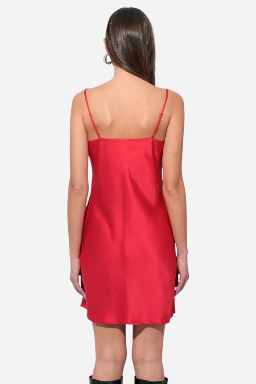 Adelyn Rae Kia Satin Mini Dress with Bows – detail