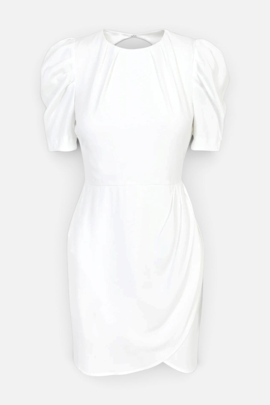 Adelyn Rae Mina Puff Sleeve Mini Dress White – side view