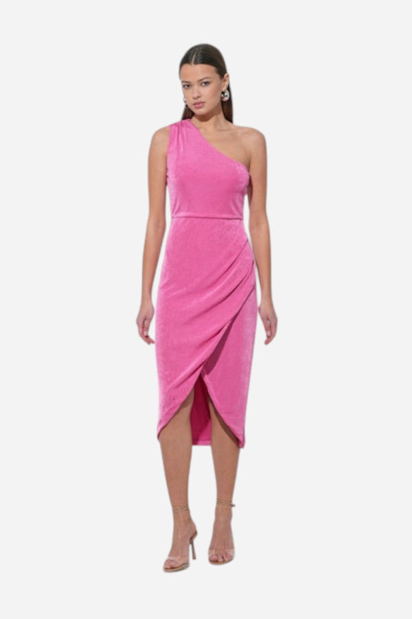 Adelyn Rae Nelly One Shoulder Knit Dress