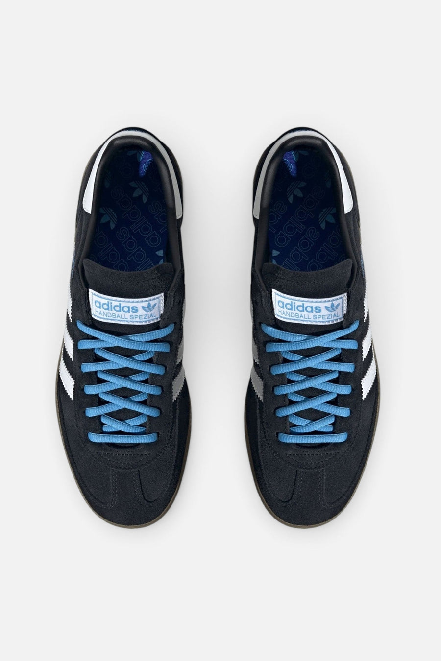 Adidas Argentina Handball Spezial Sneakers in Black & White – top view