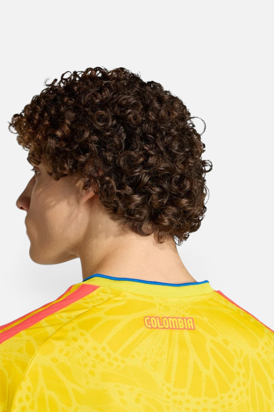 Adidas Colombia 26 Home Jersey in Impact Yellow – flat lay