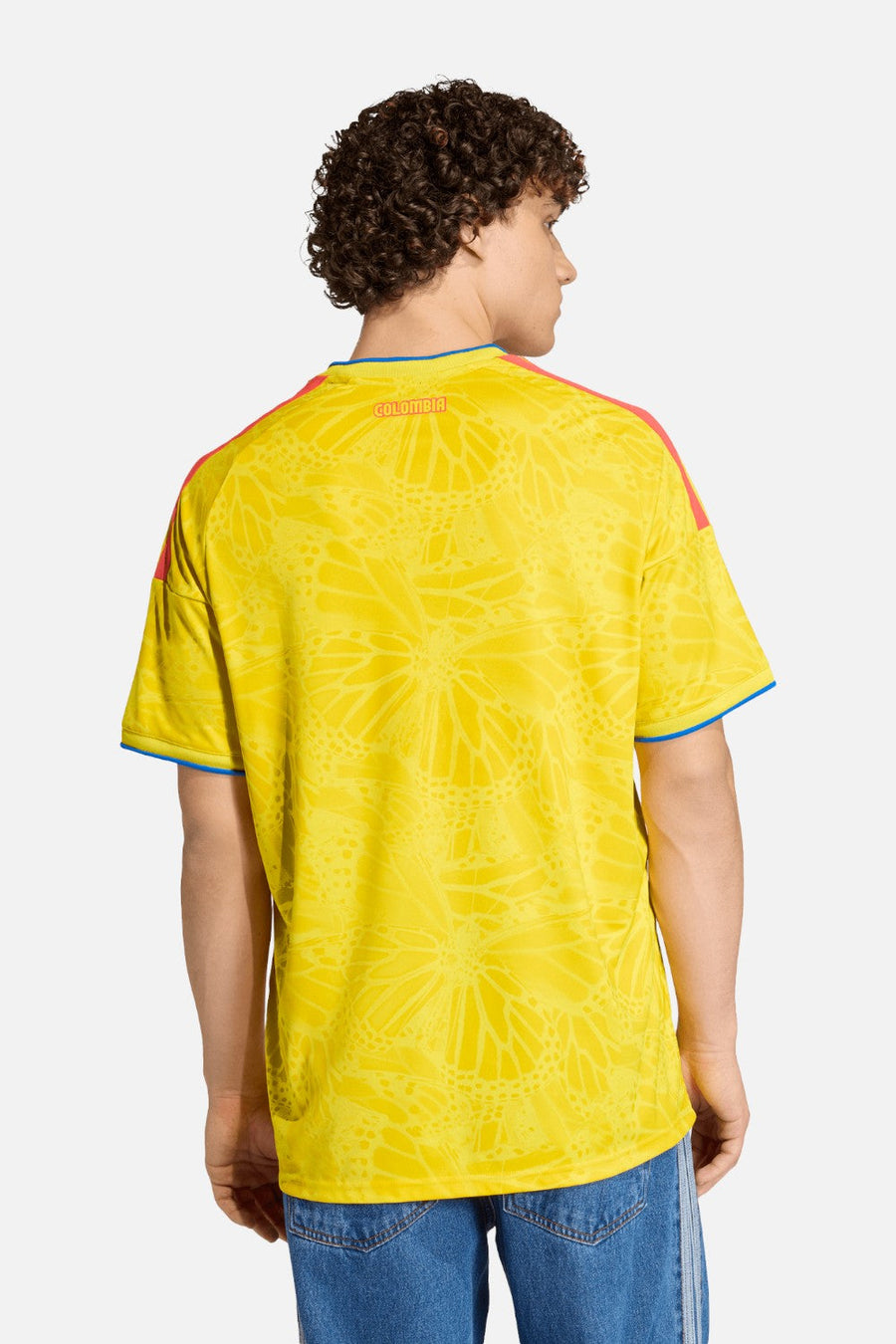 Adidas Colombia 26 Home Jersey in Impact Yellow – side view