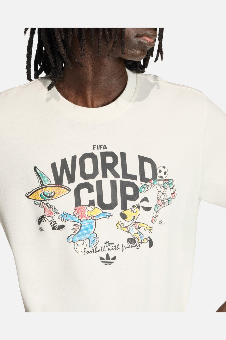Adidas FIFA World Cup 26 Group Mascot T-Shirt – flat lay