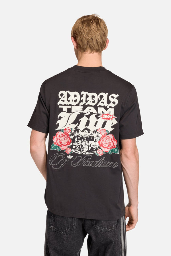 Adidas FIFA World Cup 26 Roses Graphic Tee in Black