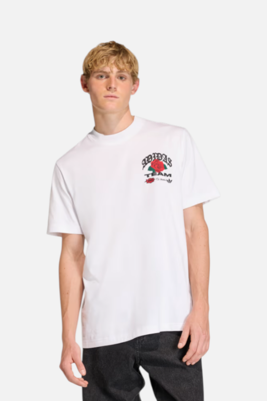 Adidas FIFA World Cup 26 Roses Graphic Tee in White – back view
