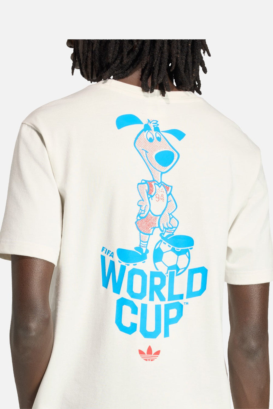Adidas FIFA World Cup 26 Striker Mascot T-Shirt – flat lay