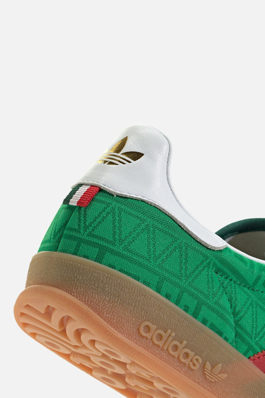 Adidas Gazelle Mexico Indoor Sneakers in Green & Scarlet – alternate