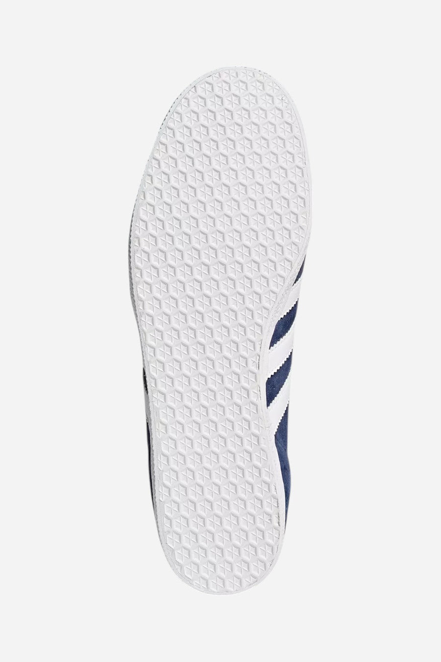 Adidas Gazelle Shoes in Collegiate Navy & White – side view
