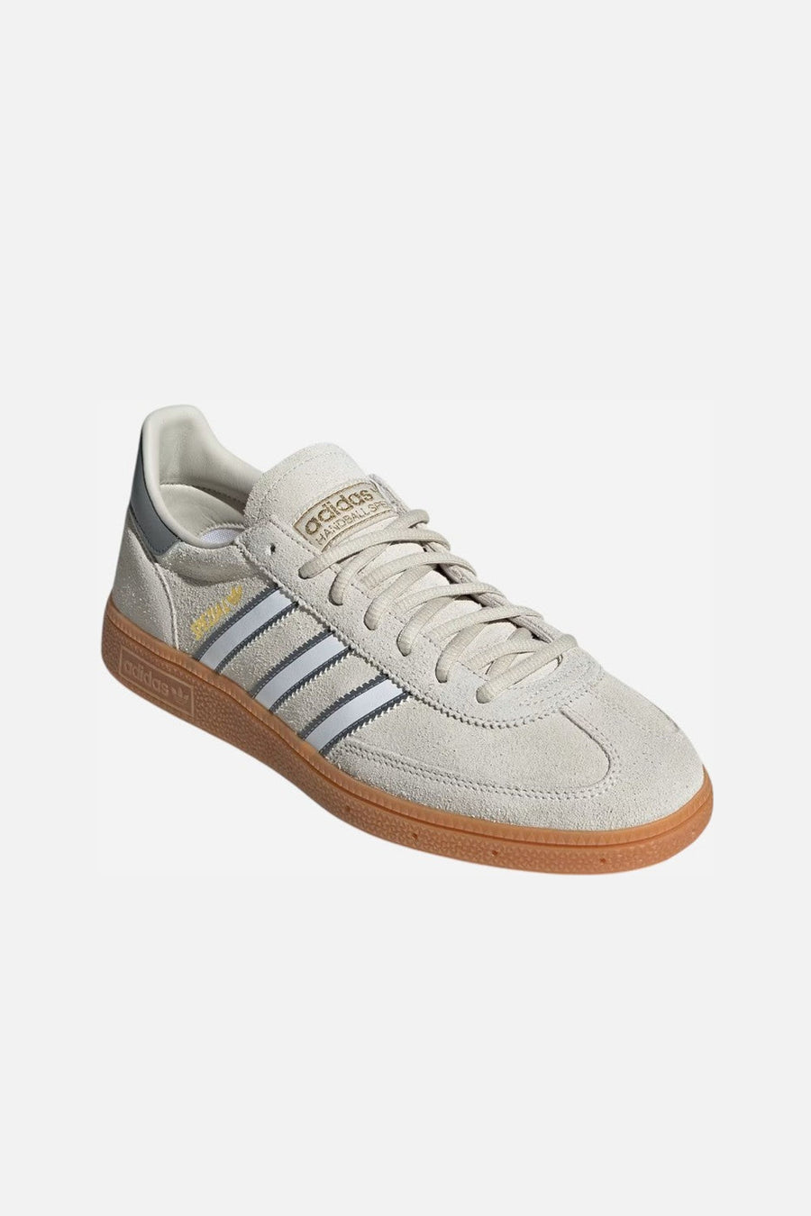 Adidas Handball Spezial Shoes in Alumina / Cloud White / Grey Three – three-quarter view