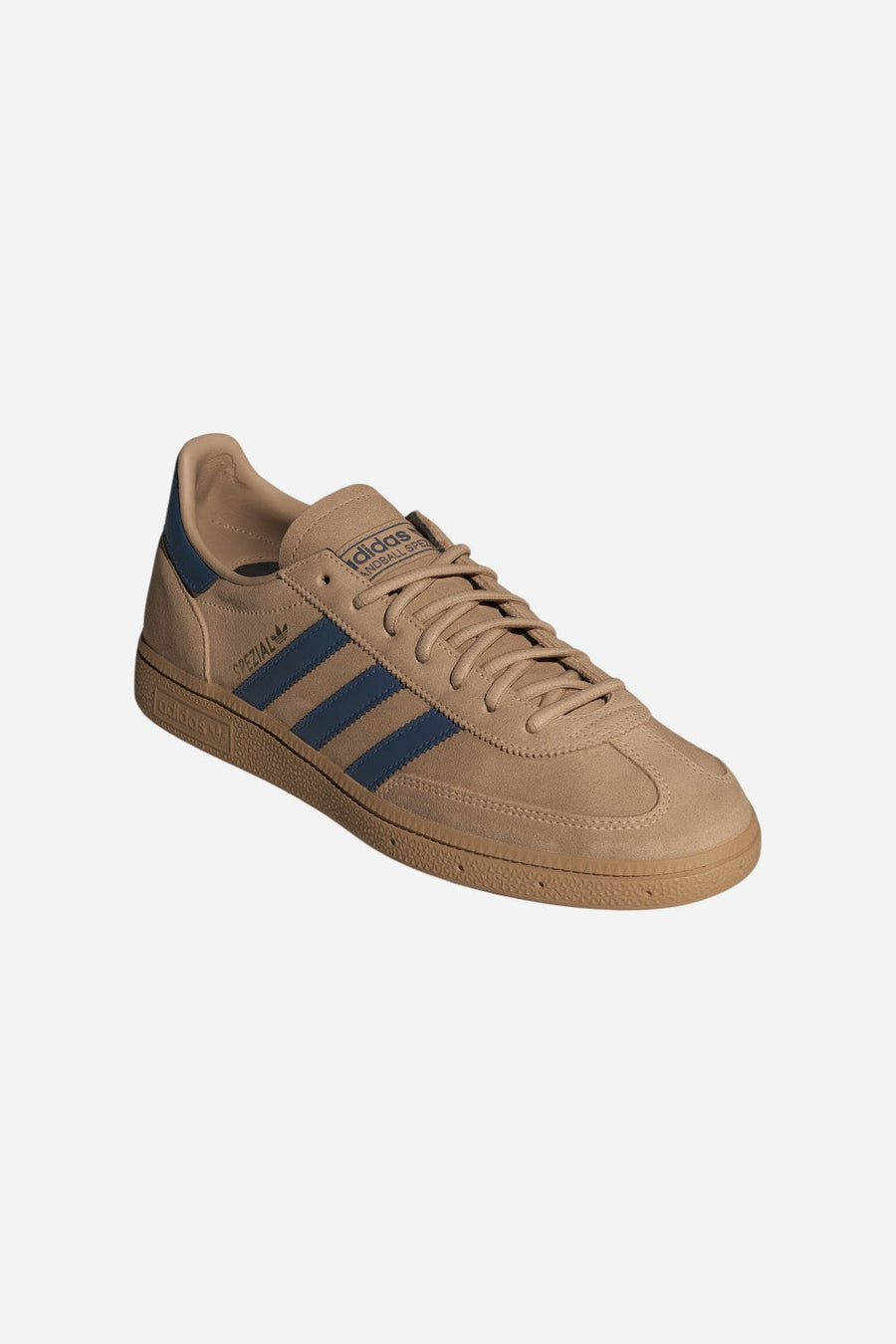 Adidas Handball Spezial Shoes in Warm Sandstone / Preloved Ink / Gold Metallic – detail