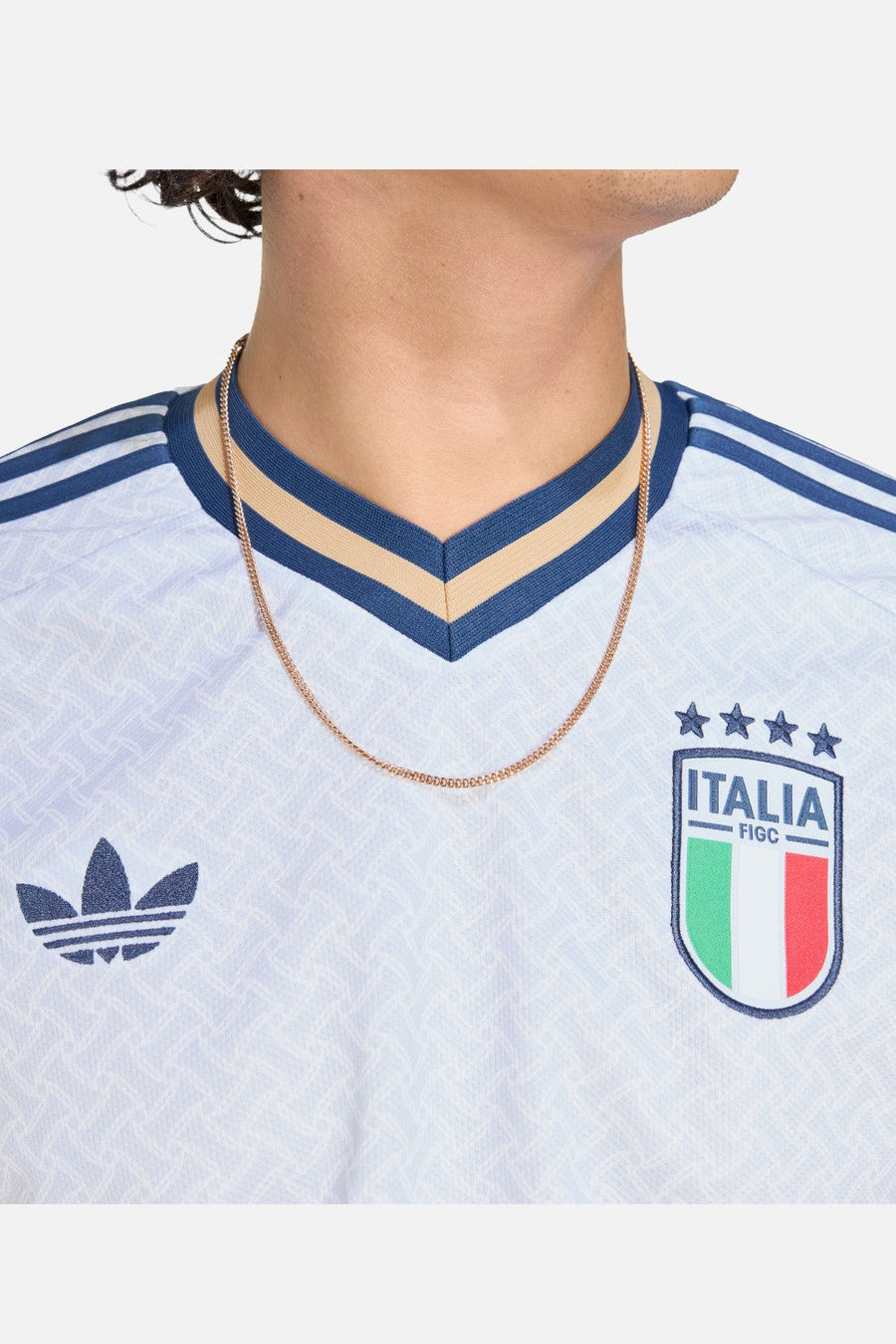 Adidas Italy 26 Away Jersey in Aeroblue – detail