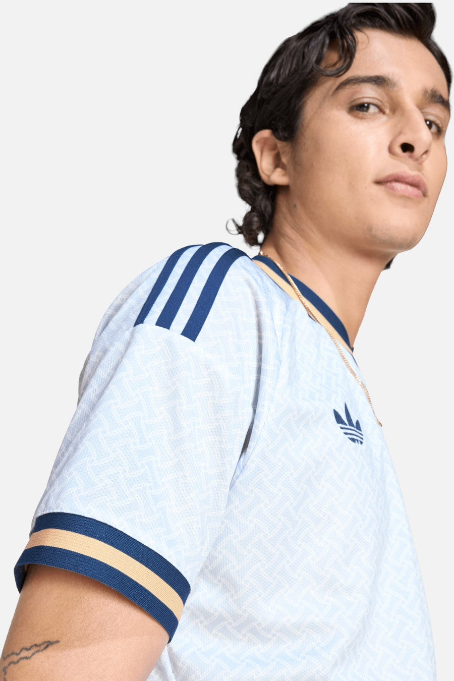 Adidas Italy 26 Away Jersey in Aeroblue – flat lay