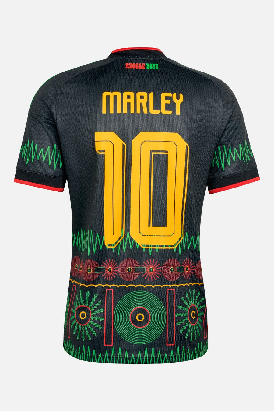 Adidas Jamaica 26 x Bob Marley Away Jersey in Black & Gold – alternate