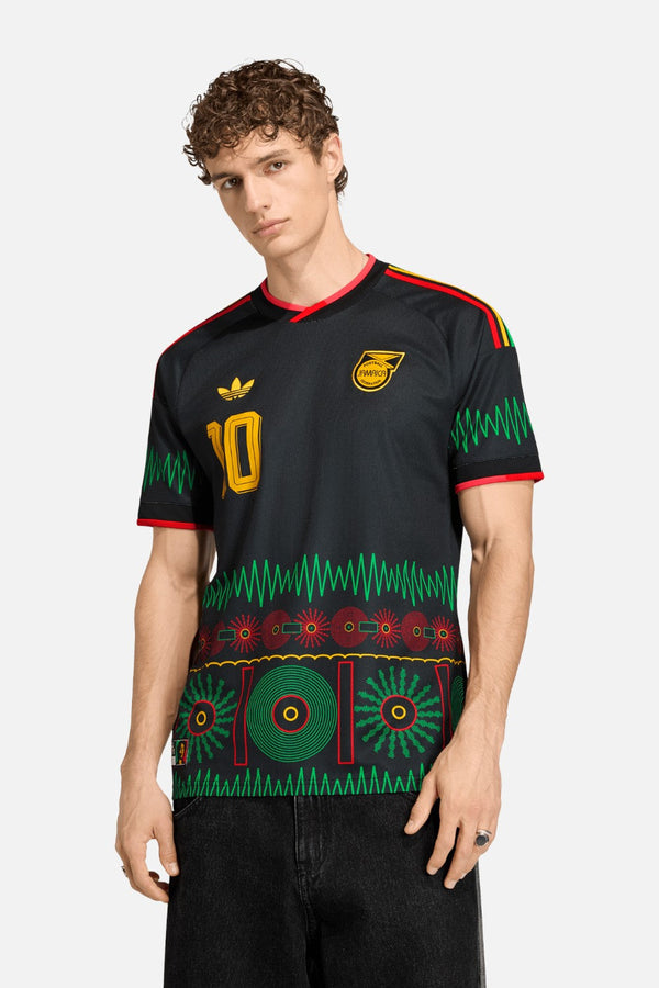 Adidas Jamaica 26 x Bob Marley Away Jersey in Black & Gold