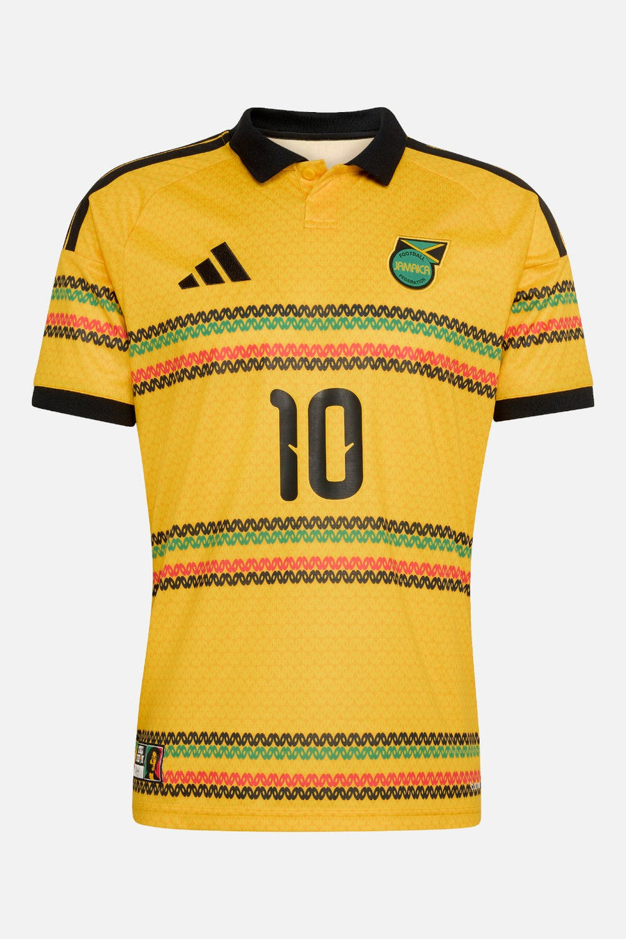 Adidas Jamaica 26 x Bob Marley Home Jersey in Bold Gold – alternate
