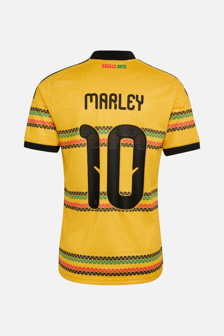 Adidas Jamaica 26 x Bob Marley Home Jersey in Bold Gold – side view