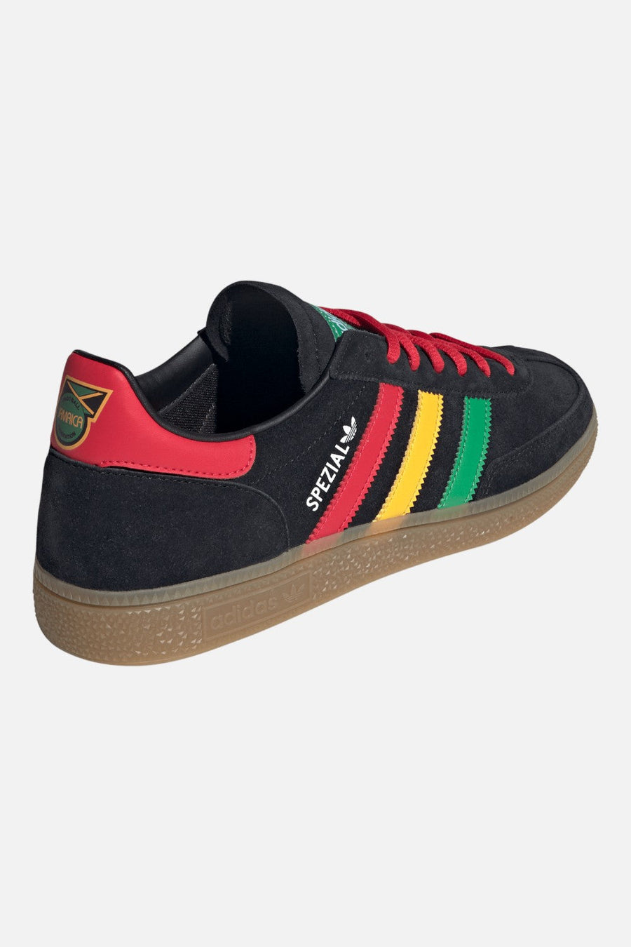 Adidas Jamaica Handball Spezial Sneakers in Black, Ruby & Gold – alternate