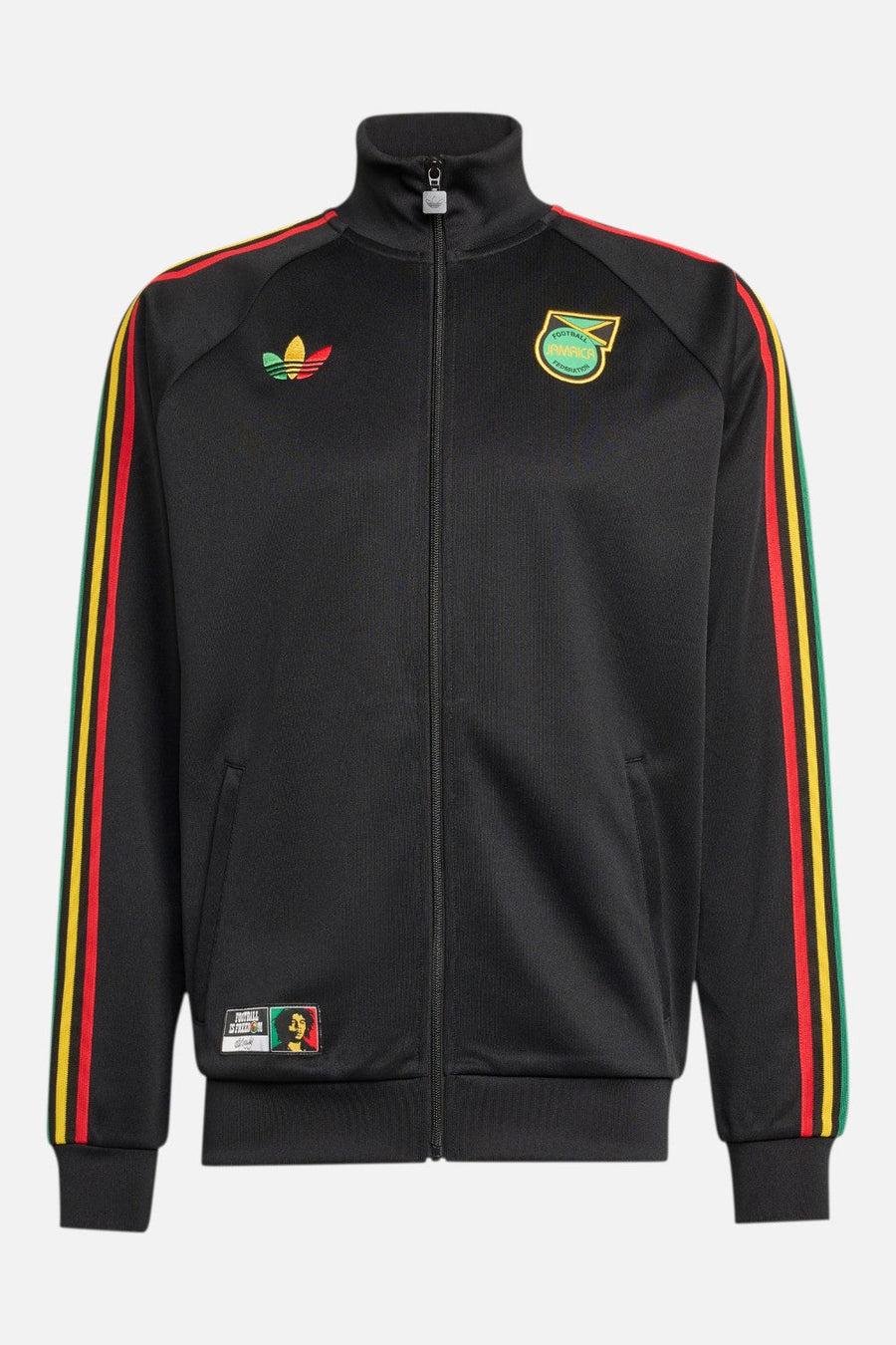 Adidas Jamaica x Bob Marley Originals Track Jacket in Black – detail