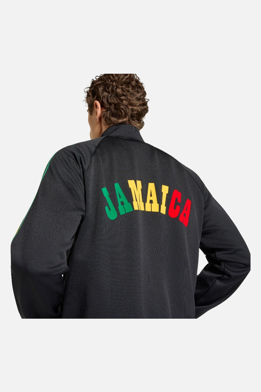 Adidas Jamaica x Bob Marley Originals Track Jacket in Black – side view