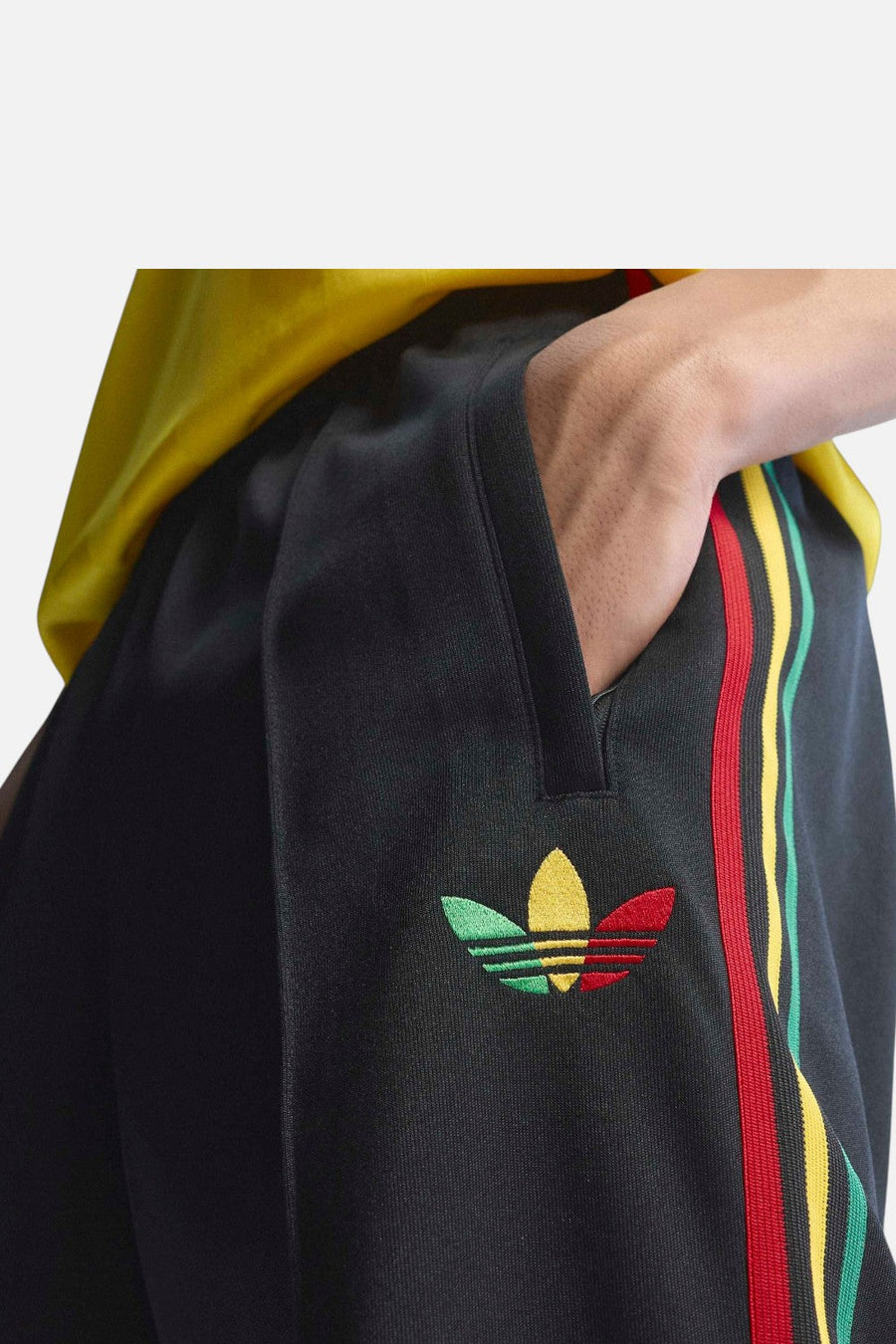 Adidas Jamaica x Bob Marley Originals Track Pants in Black – alternate