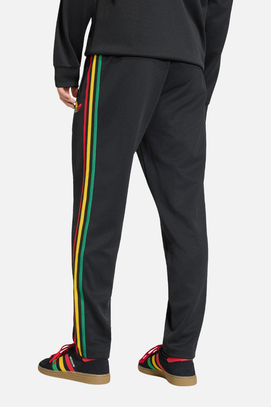 Adidas Jamaica x Bob Marley Originals Track Pants in Black – back view