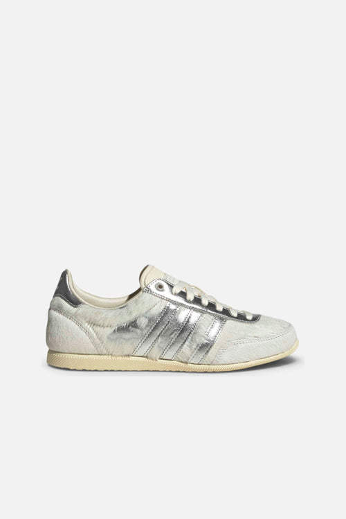 Adidas Japan Women's Sneaker in Cream White & Silver – side view