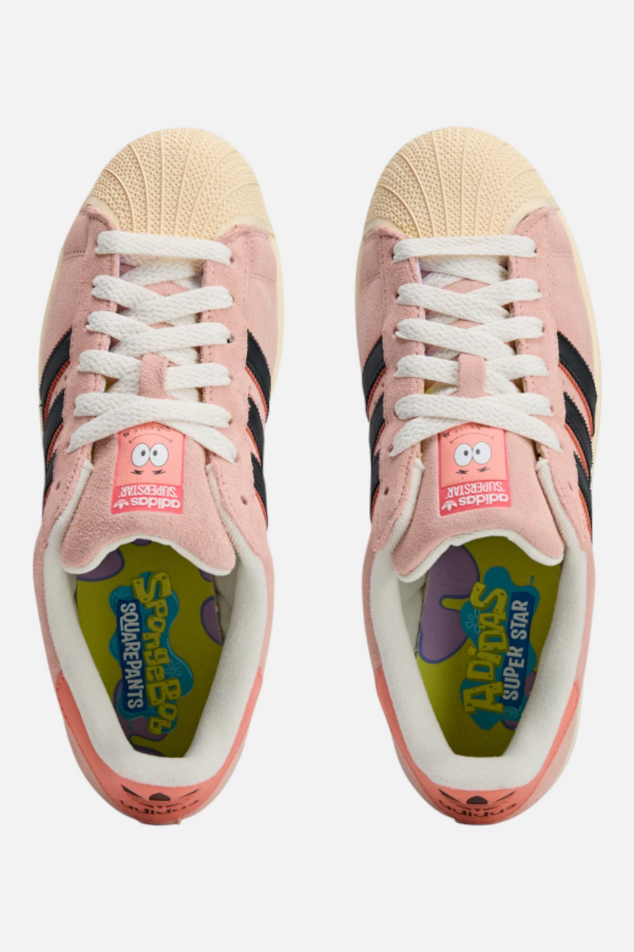 Adidas Limited Addition Patrick Superstar Shoes in Wonder Clay – back view
