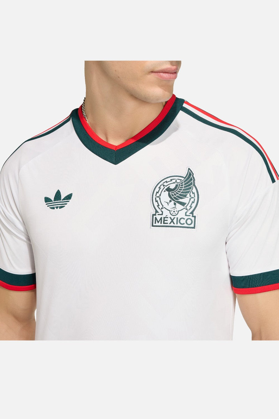 Mexico federation crest detail on Adidas 2026 Away Jersey