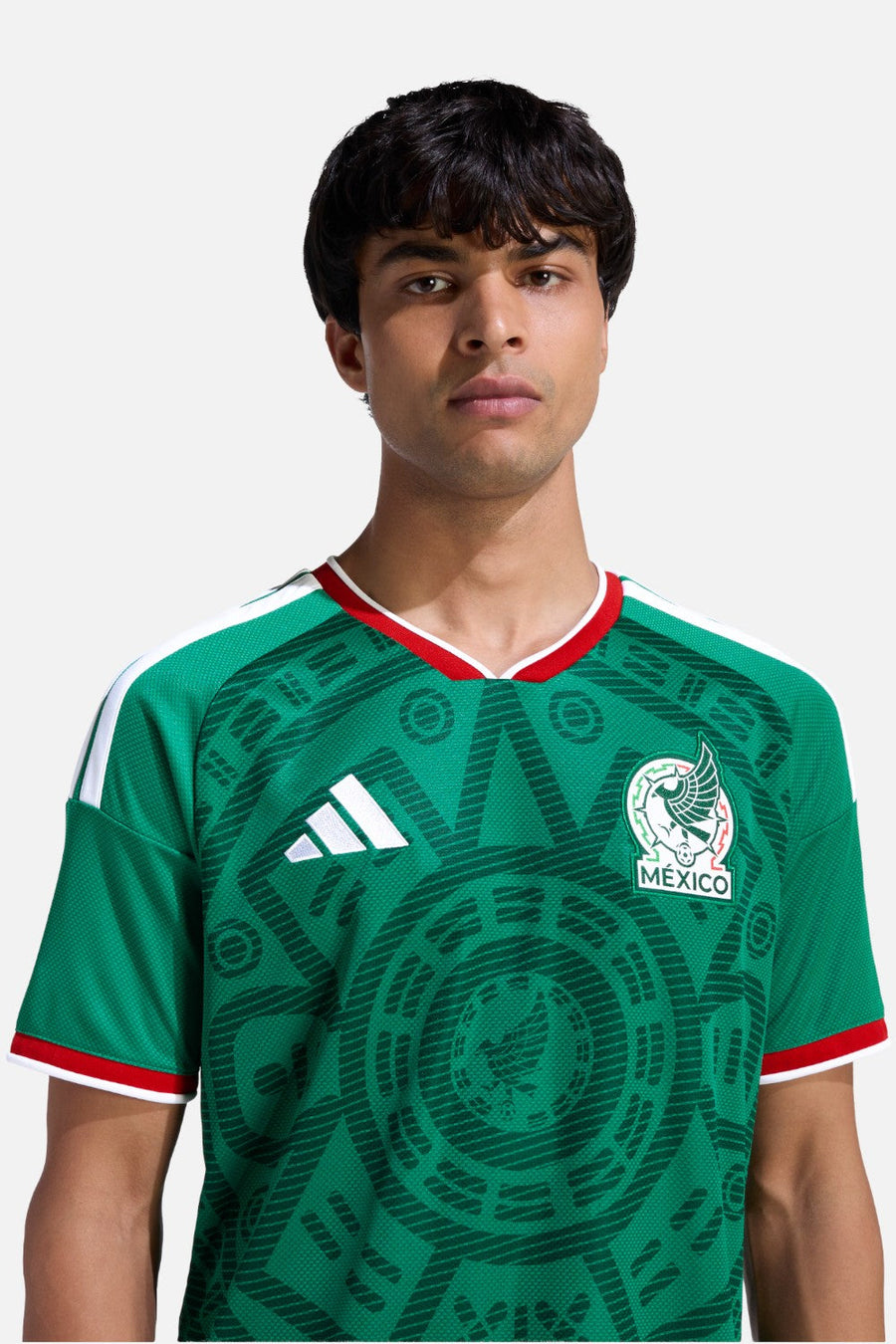 Mexico federation crest detail on Adidas 2026 Home Jersey