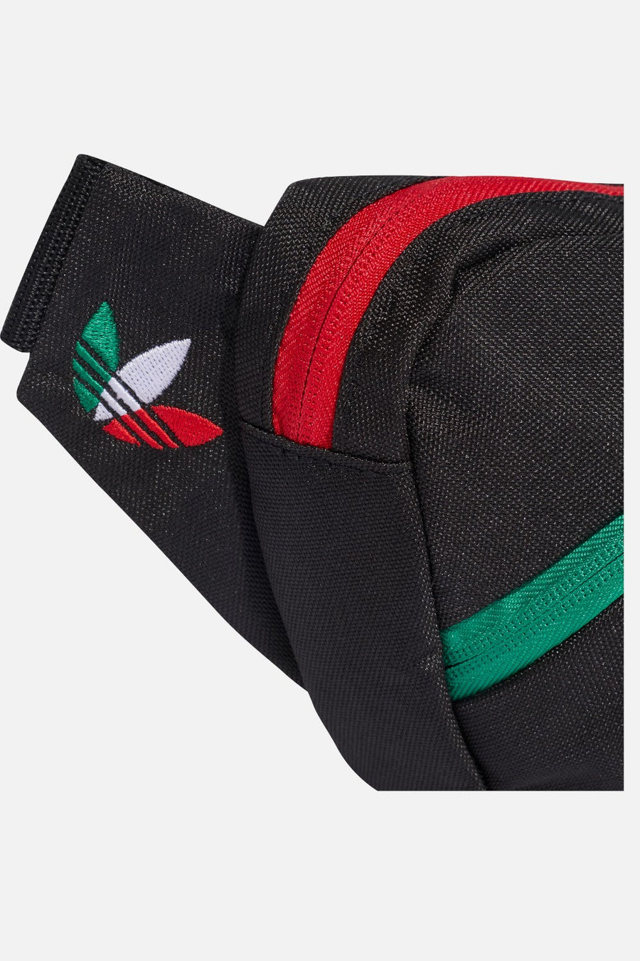 Adidas Mexico 26 Waist Bag — back and zipper detail