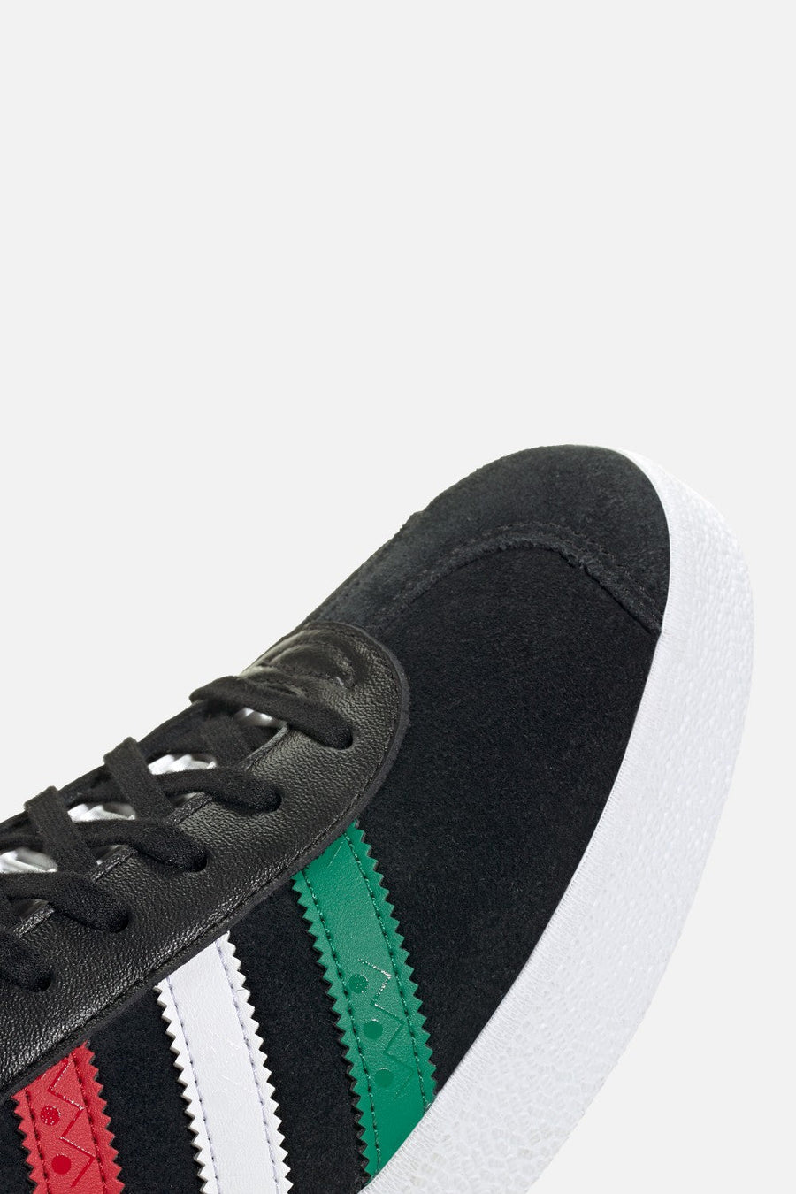 Adidas Mexico Gazelle Sneakers in Core Black, Cloud White & Better Scarlet – alternate