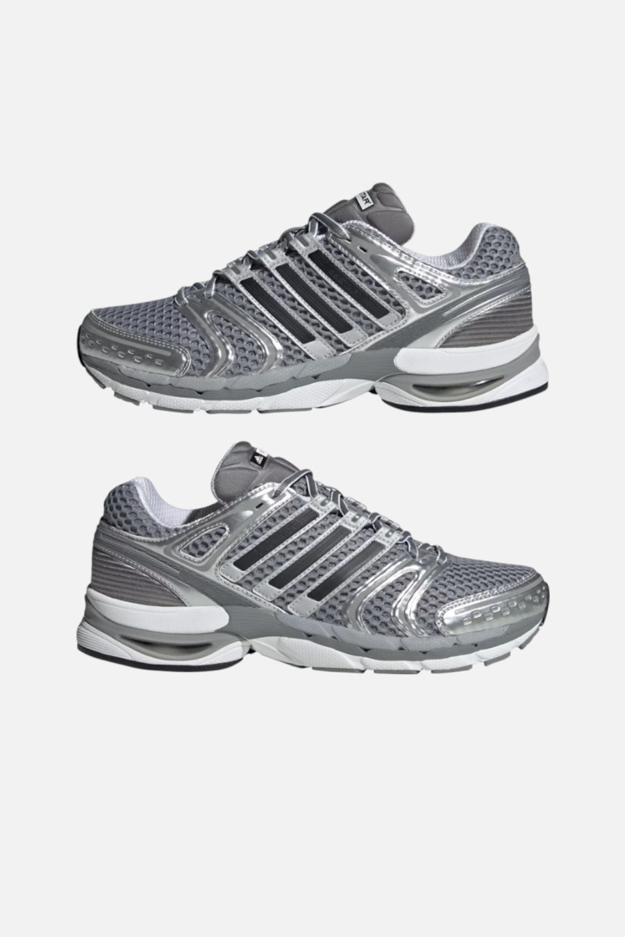 Adidas Mne's Adistar Control 5 Shoes in Grey Three/Core Black/Silver Metallic – pair