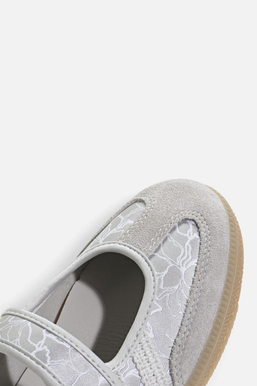Adidas Samba Jane Sneaker in Silver Metallic, Grey One, and Gum – alternate