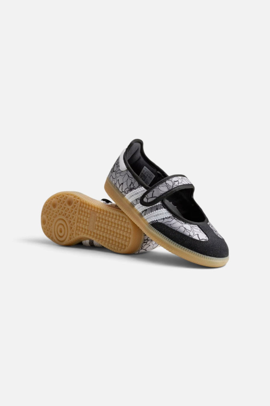 Adidas Samba Jane Sneaker with Core Black, Cloud White, and Gum – back view