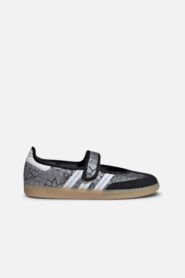 Adidas Samba Jane Sneaker with Core Black, Cloud White, and Gum