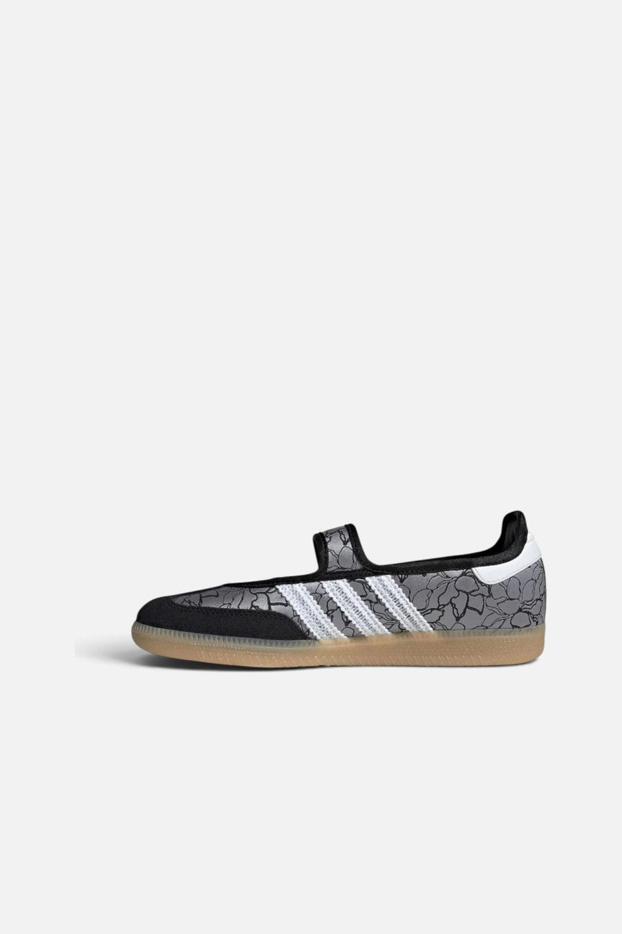 Adidas Samba Jane Sneaker with Core Black, Cloud White, and Gum – side view