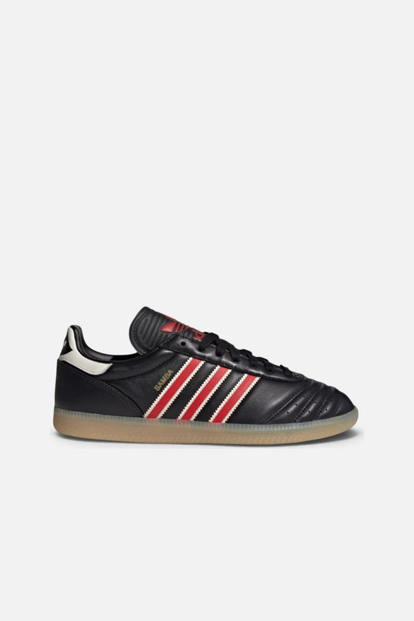 Adidas Samba JP Shoes in Core Black and Red