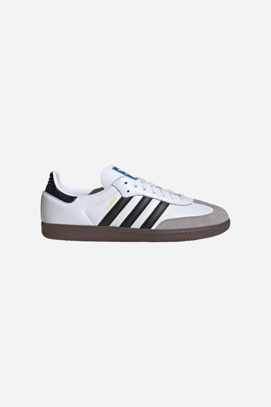 Adidas Samba OG Shoes in Cloud White / Core Black / gum – front view