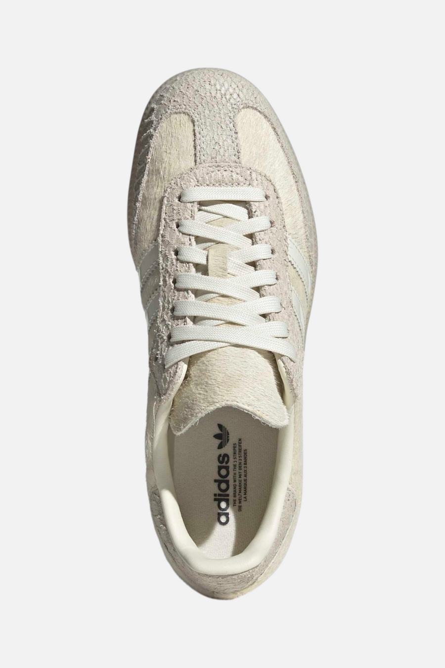 Adidas Samba OG Sneaker in Off White / Off White / Crystal Linen – back view