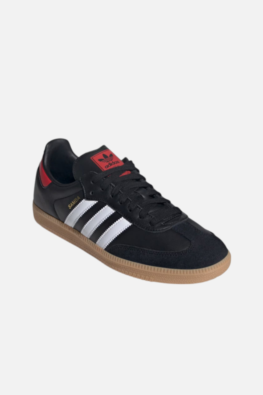 Adidas Samba OG Sneakers in Black & White- Unisex Sizing – three-quarter view
